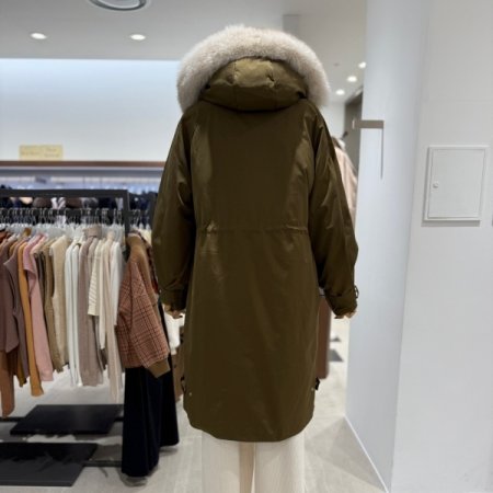 폭스퍼 덕다운 야상 점퍼