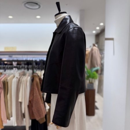 스탠카라 양가죽 재킷