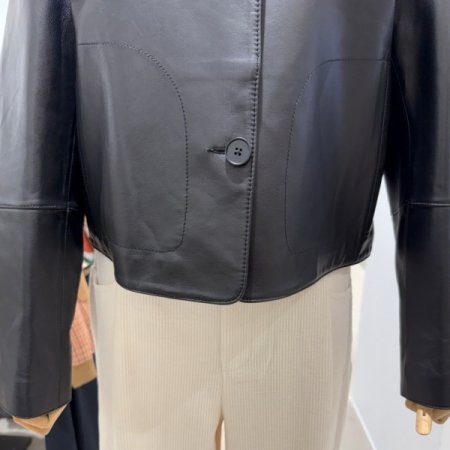 스탠카라 양가죽 재킷