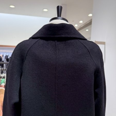 핸드메이드 빅 카라 울 하프 코트