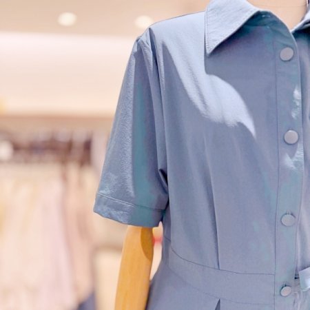 허리 리본 원피스