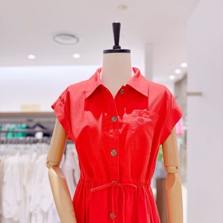 린넨 민소매 원피스