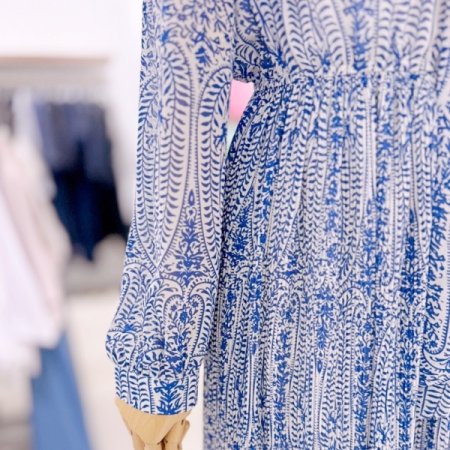 페이즐리 롱 원피스