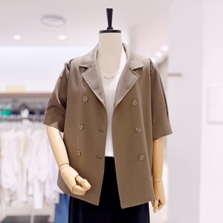 린넨 더블 재킷