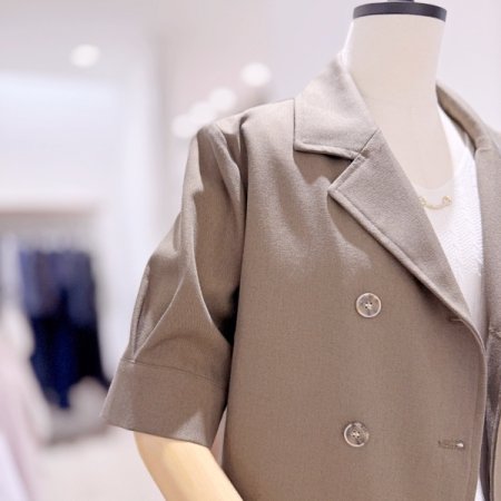 린넨 더블 재킷