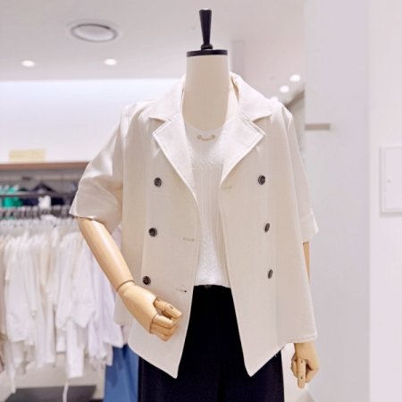 린넨 더블 재킷