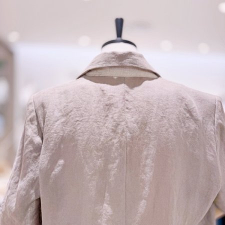 더블 린넨 반팔 재킷