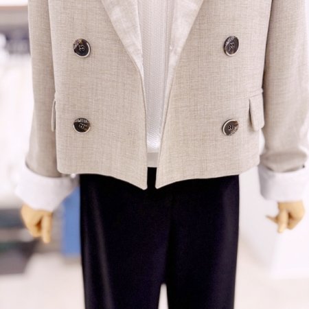 더블 크롭 재킷