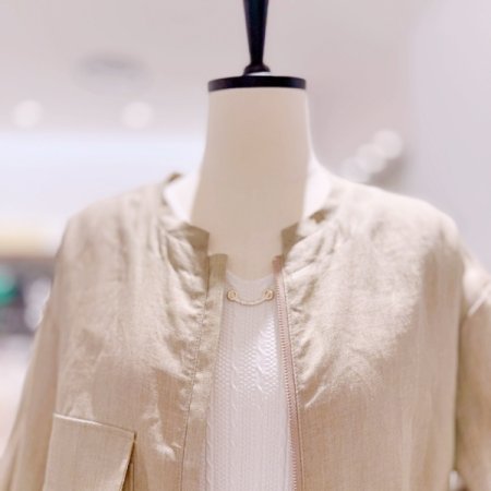 린넨 집업 점퍼