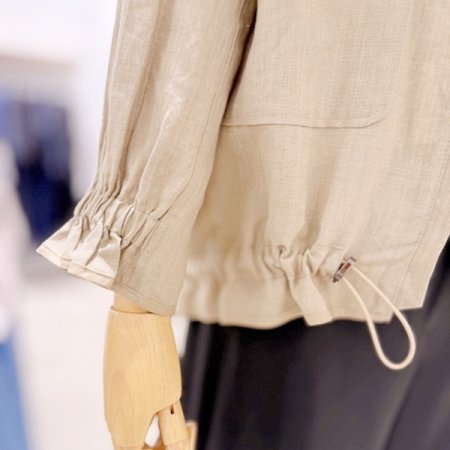 린넨 집업 점퍼