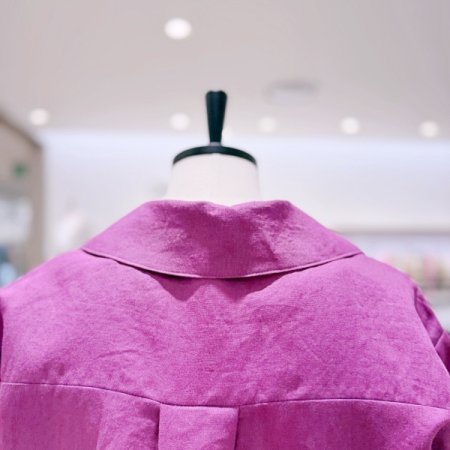 린넨 빅카라 셔츠