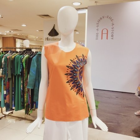 해바라기 민소매탑