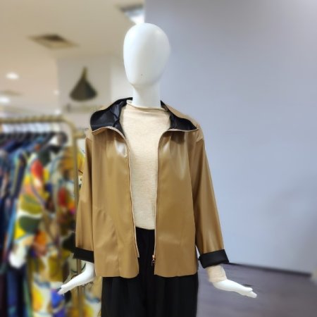 에코레더크랍점퍼2color