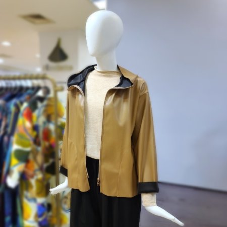 에코레더크랍점퍼2color