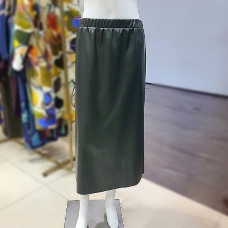 밴딩레더롱스커트2color