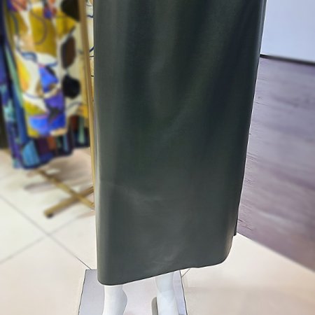 밴딩레더롱스커트2color