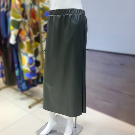 밴딩레더롱스커트2color