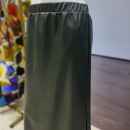 밴딩레더롱스커트2color