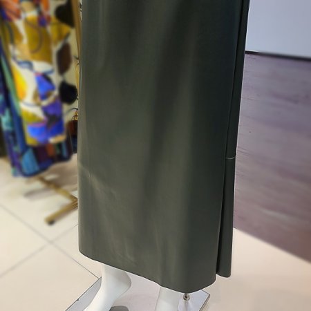 밴딩레더롱스커트2color