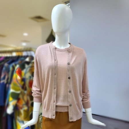 울혼방긴팔니트가디건3color