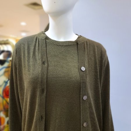 울혼방긴팔니트가디건3color