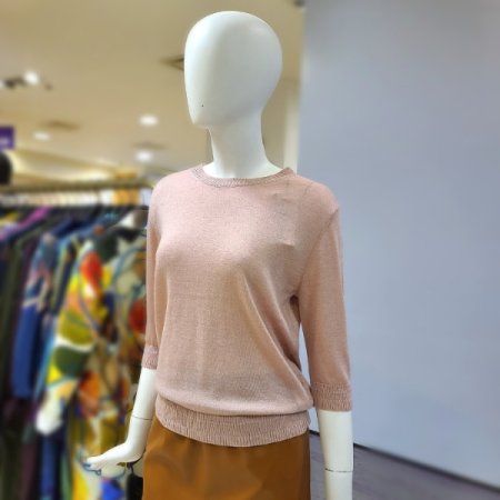 울혼방반팔니트티셔츠3color