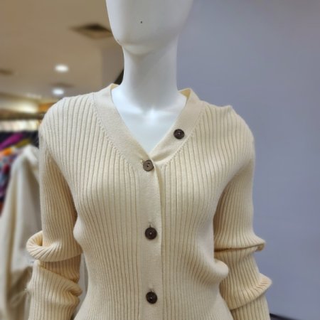 브이넥긴팔니트가디건