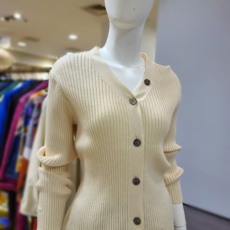 브이넥긴팔니트가디건