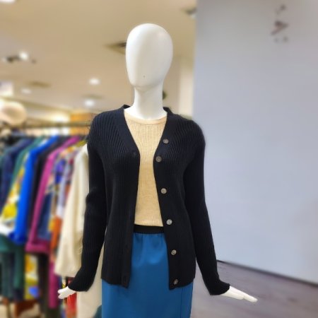 브이넥긴팔니트가디건