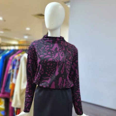 입술넥길팔블라우스