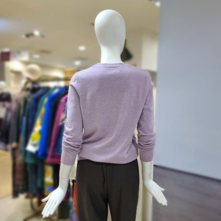 프린트포인트니트티셔츠