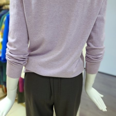 프린트포인트니트티셔츠