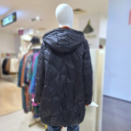 후드넥덕다운패딩점퍼