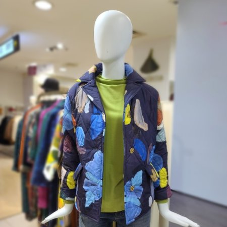 오일페인팅패딩자켓