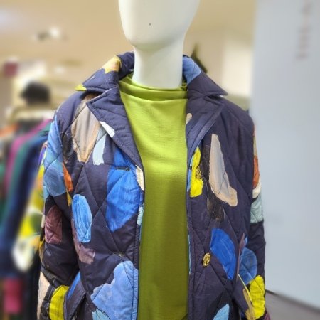 오일페인팅패딩자켓