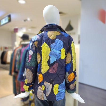 오일페인팅패딩자켓