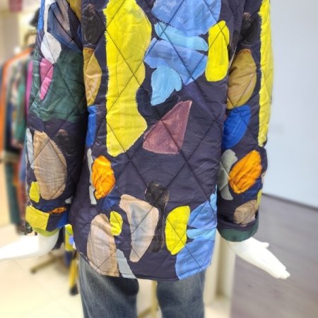 오일페인팅패딩자켓