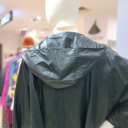 에코레더후드점퍼2color