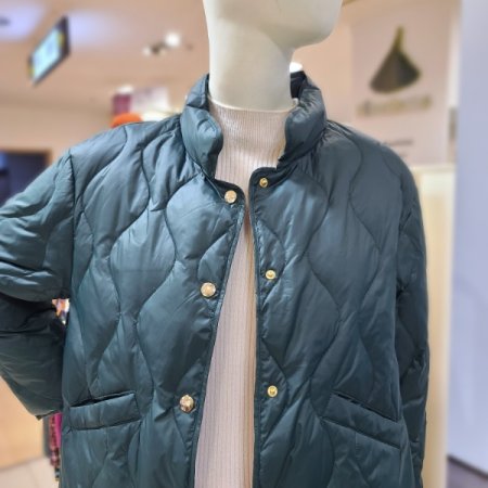 배색덕다운점퍼2color