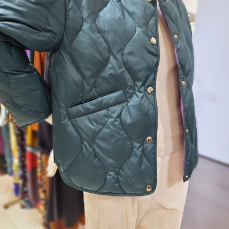 배색덕다운점퍼2color