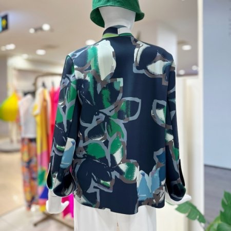 사각 리브카라 재킷