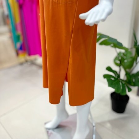 프린팅 포인트 롱 원피스