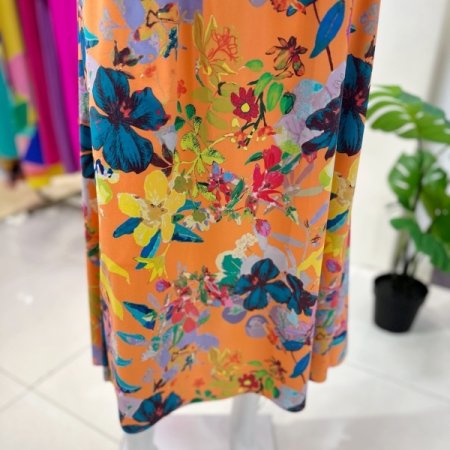 프린팅 롱 스커트