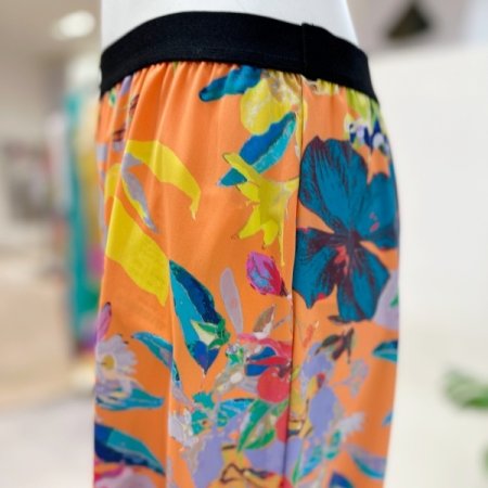 프린팅 롱 스커트