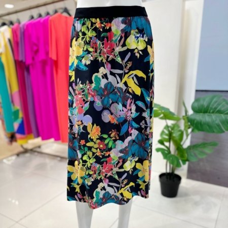 프린팅 롱 스커트