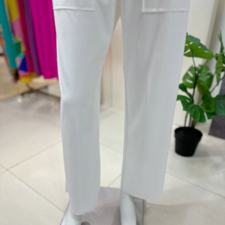 아웃포켓 화이트 팬츠