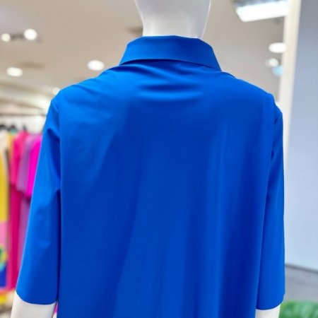 카라 프린팅 블라우스