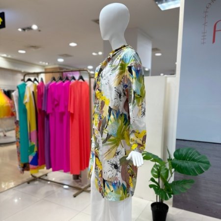 블루밍 롱 바람막이 점퍼