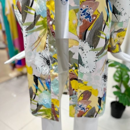 블루밍 롱 바람막이 점퍼