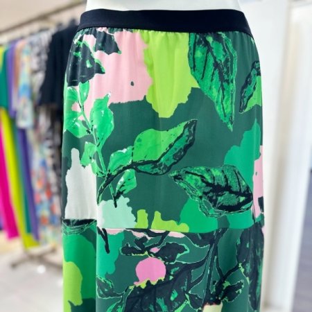 프린팅 롱 스커트